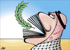 Cartoon: My Book is yours (small) by samir alramahi tagged jordan,arab,refugee,camps,slums,ramahi,children,palestine,library,hana,ramli,volunteers,face,book