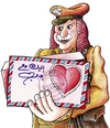Cartoon: Postman (small) by samir alramahi tagged love,valentine,postman,amman,jordan