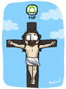 Cartoon: 1 Up (small) by Hopfauf tagged 1up,game,spiel,jesus,kreuz,religion,leben,pilz,chance,wiederauferstehung