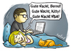 Cartoon: Gute Nacht! (small) by Hopfauf tagged internet,nsa,überwachung,daten,paar,prism,laptop,netbook,computer,bett,schlafen,katze,haustier,geheimdienst,datenschutz