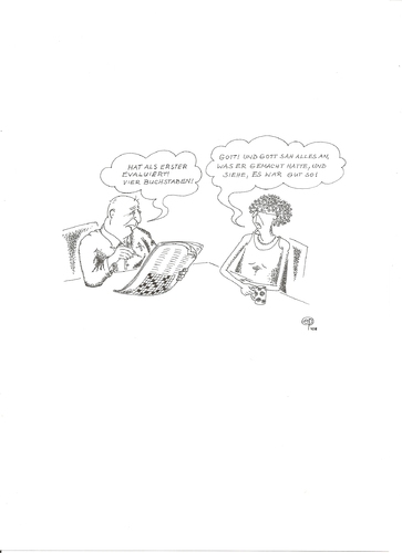 Cartoon: Evaluation IV (medium) by Erwin Pischel tagged evaluation,schule,pischel