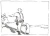 Cartoon: Rente 67 (small) by Erwin Pischel tagged rente,67,robert,capa,photo,the,falling,soldier,pischel