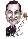 Cartoon: Hosni Mubarak (small) by jkaraparambil tagged hosni mubarak caricature egypt president joseph karaparambil jophy jacob edmonton caricaturist cartoonist