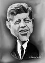 Cartoon: JFK (small) by jkaraparambil tagged jfk john kennedy us president jkaraparambil edmon ton caricaturist joseph karaparambil alberta millwooods thrissur trichur kerala artist indian fine