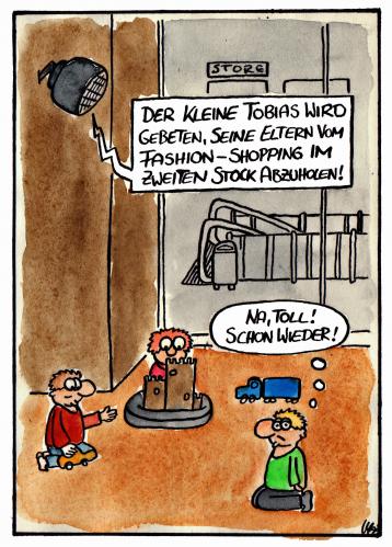 Cartoon: Fashion-Shopping (medium) by spass-beiseite tagged shopping,einkaufen,laden,shop,geld,ausgeben,kind,kinder,spielen,mode,bagger,beiseite,spass,unterhaltung,panel,fun,illustration,design,pointe,kunst,comicstrips,comictagebuch,tagebuch,comic,cartoons,cartoon,witz,bildwitz