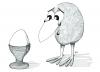 Cartoon: Glückliche Hühner? (small) by floc tagged ei,geburt,kinderwunsch,kuekensterben,tierschutz,vegan,vegetarier,unfruchtbar,henne,befruchtung