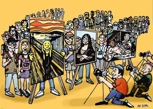 Cartoon: Art tourism (medium) by caknuta-chajanka tagged art,tourism