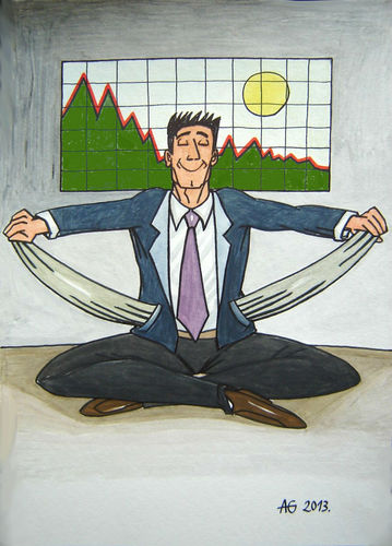 Cartoon: Office yoga (medium) by caknuta-chajanka tagged yoga,manager,office