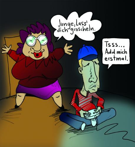 Cartoon: Web 2.0 Opfer (medium) by DaDaDa tagged web,zweipunktnull,opfer,gruscheln,adden