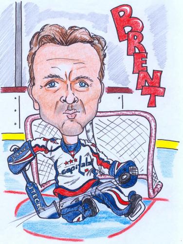 Cartoon: Brent Johnson (medium) by PaulN420 tagged nhl,washington,capitals,hockey,brent,johnson