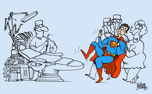 Cartoon: superman (medium) by martirena tagged superman