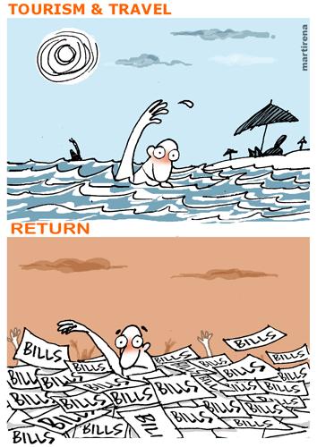 Cartoon: tourism (medium) by martirena tagged tourism