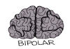 Cartoon: Bipolar brain (small) by martirena tagged bipolar,brain