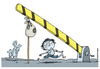 Cartoon: Children at the border. (small) by martirena tagged children,mexico,immigration,border