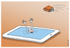 Cartoon: Lost on the Internet (small) by martirena tagged internet,media,adicction