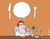 Cartoon: Thinking about food (small) by martirena tagged food,countries