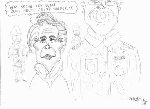 Cartoon: von der Leyen Kompetenz (medium) by tristanactor tagged afghanistan,bundeswehr,leyen,der,von,ursula,cdu,karikatur,satire,verteidigungsminister,verteidigungsministerin