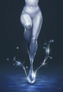 Cartoon: water (small) by lun2004 tagged water,woman,legs,body,hip