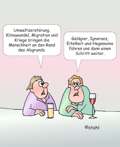 Cartoon: Am Rand des Abgrunds (medium) by wista tagged rand,abgrunds,welt,klima,menschen,menschheit,klimawandel,migration,umwelt,umweltzerstörung,krieg,kriege,probleme,einwanderung,geldgier,macht,machtgier,hegemonie,ignoranz,dummheit,diktator,hass,fremdenfeindlichkeit,rand,abgrunds,welt,klima,menschen,menschheit,klimawandel,migration,umwelt,umweltzerstörung,krieg,kriege,probleme,einwanderung,geldgier,macht,machtgier,hegemonie,ignoranz,dummheit,diktator,hass,fremdenfeindlichkeit