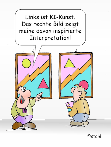 Cartoon: KI-Kunst (medium) by wista tagged ki,kunst,künstliche,intelligenz,künstler,maler,bild,bilder,malerei,computer,abstrakt,interpretation,museum,besucher,ausstellung,kunstverständnis,kritiker,kunstkritiker,modern,moderne,ki,kunst,künstliche,intelligenz,künstler,maler,bild,bilder,malerei,computer,abstrakt,interpretation,museum,besucher,ausstellung,kunstverständnis,kritiker,kunstkritiker,modern,moderne