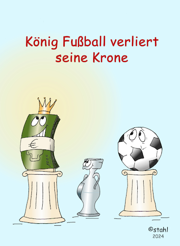 Cartoon: König Fußball (medium) by wista tagged fußball,fussball,em,könig,krone,deutschland,uefa,geld,kommerz,sport,sommermärchen,nationalmannschaft,spiel,spiele,europa,europameisterschaft,fußball,fussball,em,könig,krone,deutschland,uefa,geld,kommerz,sport,sommermärchen,nationalmannschaft,spiel,spiele,europa,europameisterschaft