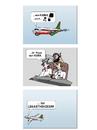 Cartoon: Flugzeugentführung (small) by wista tagged flugzeug,entführung,kabul,kuba,terrorist,cockpit,terror
