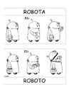 Cartoon: Roboter (small) by wista tagged roboter,frau,mann,männlich,weiblich,reflex,bier,drink,trinken,signal,robots,antenne,typisch,handtasche,sixpack,schminken,parfum,flacon