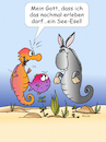 Cartoon: Seeesel und Seepferdchen (small) by wista tagged seepferd,seepferdchen,meer,tiere,fische,esel,meerestiere,seeesel,wassertiere,wasser,riff,korallenriff,korallen