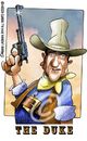 Cartoon: John Wayne The Duke (small) by Mario Lacroix tagged movie,star,actor,wayne