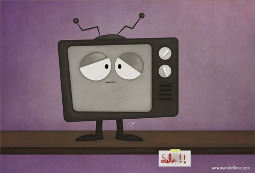 Cartoon: Old TV (medium) by kellerac tagged tv,television,cartoon,sale,forgotten