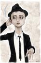 Cartoon: Pete Doherty (small) by Ausgezeichnet tagged pete doherty caricature fag smoke drugs stuff cool hazy