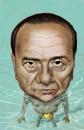 Cartoon: Silvio Berlusconi (small) by Ausgezeichnet tagged caricature,karikatur,silvio,berlusconi,italian,premier,corrupt,outlaw,politician,pool,party