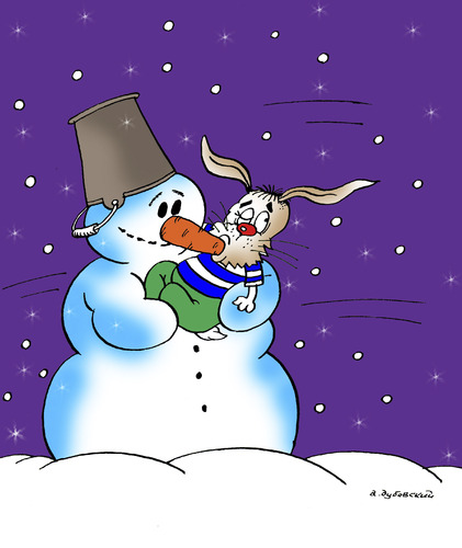 Cartoon: Baby (medium) by Dubovsky Alexander tagged baby,snow
