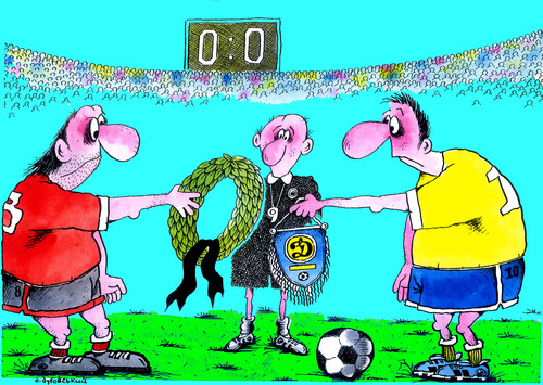 Cartoon: capitans (medium) by Dubovsky Alexander tagged footbal,euro,2012,capitans