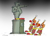 Cartoon: clown monument (small) by Dubovsky Alexander tagged monument,clown,policy