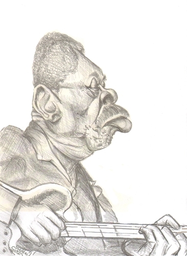 Cartoon: B.B. KING (medium) by cabap tagged caricature