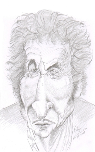 Cartoon: Bob Dylan (medium) by cabap tagged caricature