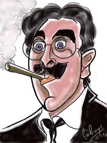 Cartoon: Groucho Marx (medium) by cabap tagged caricature