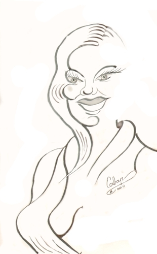 Cartoon: Hayley Elizabeth Atwell (medium) by cabap tagged caricature