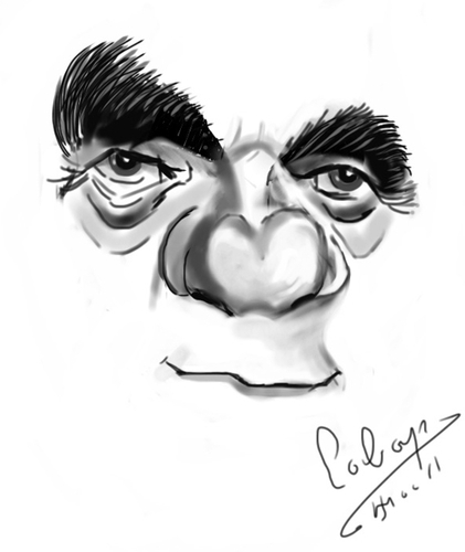 Cartoon: Karl Malden (medium) by cabap tagged caricature,ipad
