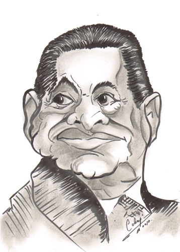 Cartoon: Muhammad Hosni Sayyid Mubarak (medium) by cabap tagged caricature