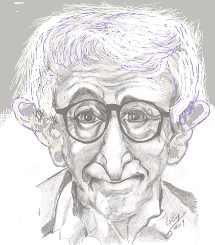 Cartoon: Woody Allen (medium) by cabap tagged caricature