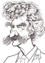Cartoon: Marc Twain (small) by cabap tagged caricature