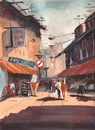 Cartoon: StreeT Juwellery (small) by cabap tagged watercolorpainting