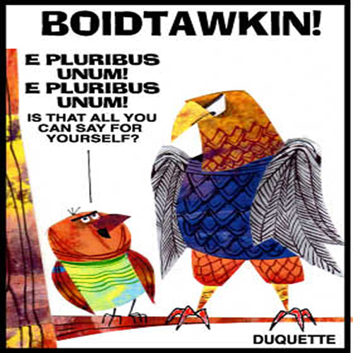 Cartoon: BOIDTAWKIN (medium) by STEVEN DUQUETTE tagged birds,stylized,colorful,cartoon,humorous