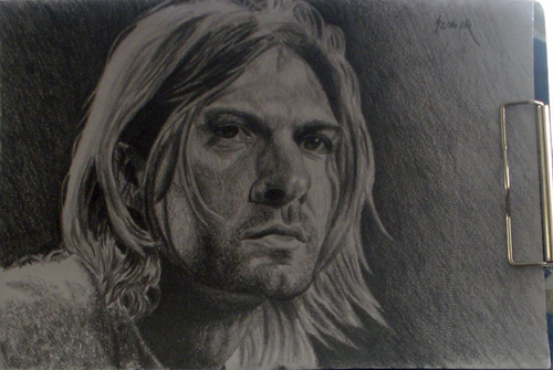 Cartoon: Kurt Cobain (medium) by szomorab tagged kurt,cobain,nirvana