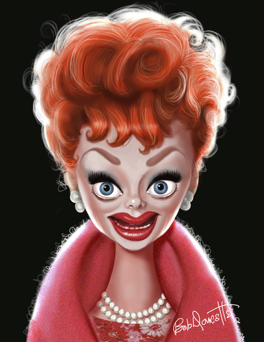 Cartoon: LUCY (medium) by tobo tagged lucille,ball,caricature