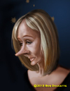 Cartoon: J. K. Rowling (small) by tobo tagged jk rowling caricature
