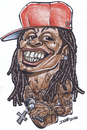Cartoon: lil wayne (small) by dumo tagged rapper,lil,wayne,hip,hop,musician,caricature,color