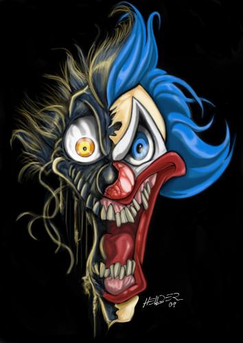 Cartoon: Clown (medium) by Hellder Gonzales tagged crown,new,school,cartoon,freestyle,tatoo
